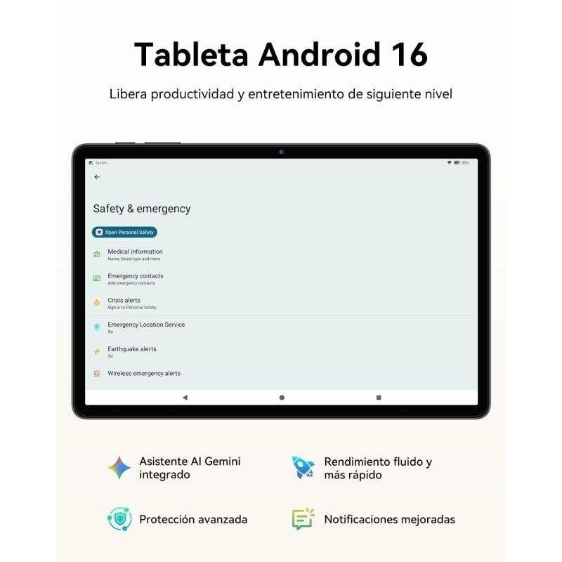 Detalle 2 de ExcitPower T30: Tablet 11 pulgadas, 4 GB RAM y 64 GB de almacenamiento