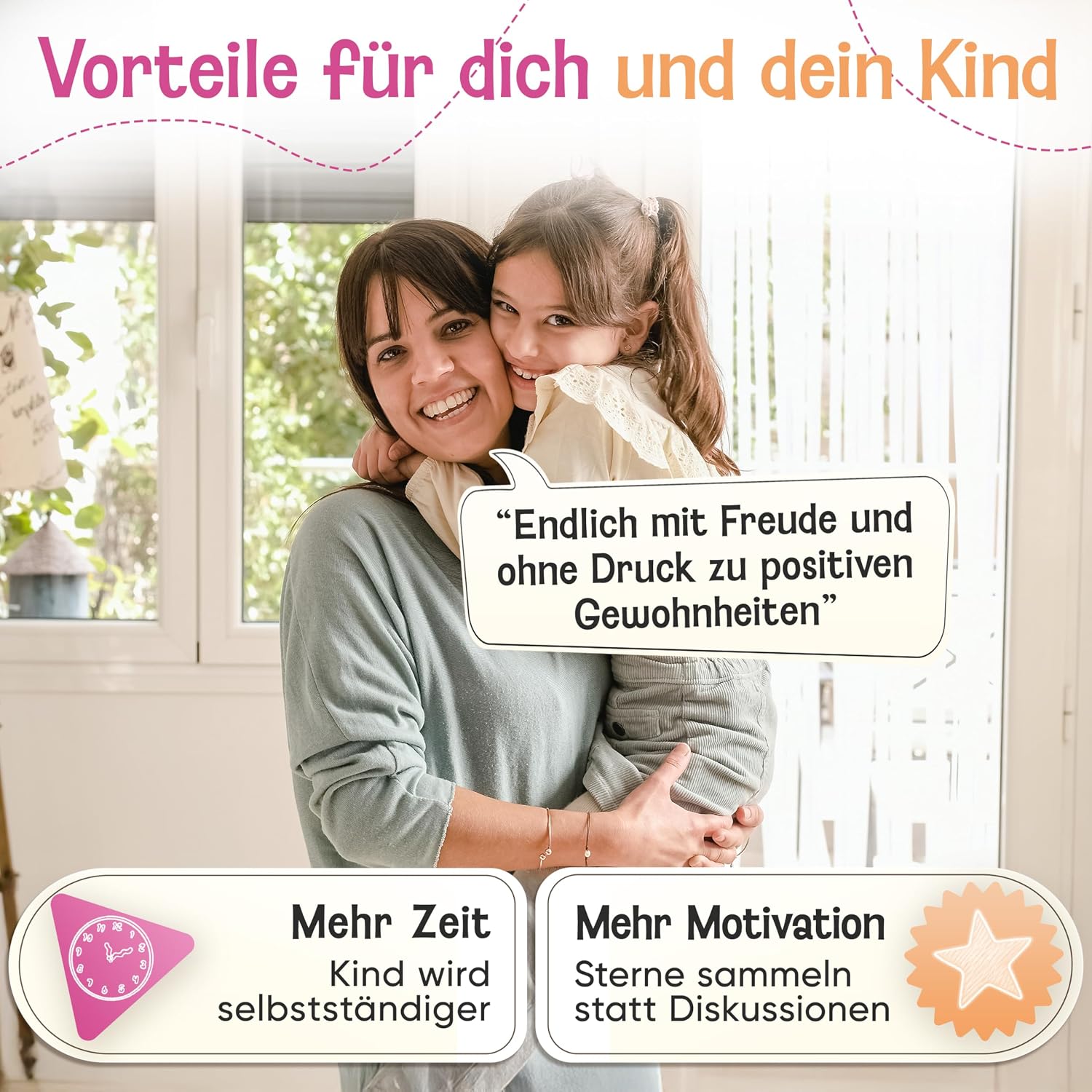 Thumbnail 2 de LIKARTO Belohnungstafel Kinder – Montessori Aufgabenplaner & Magnettafel pink