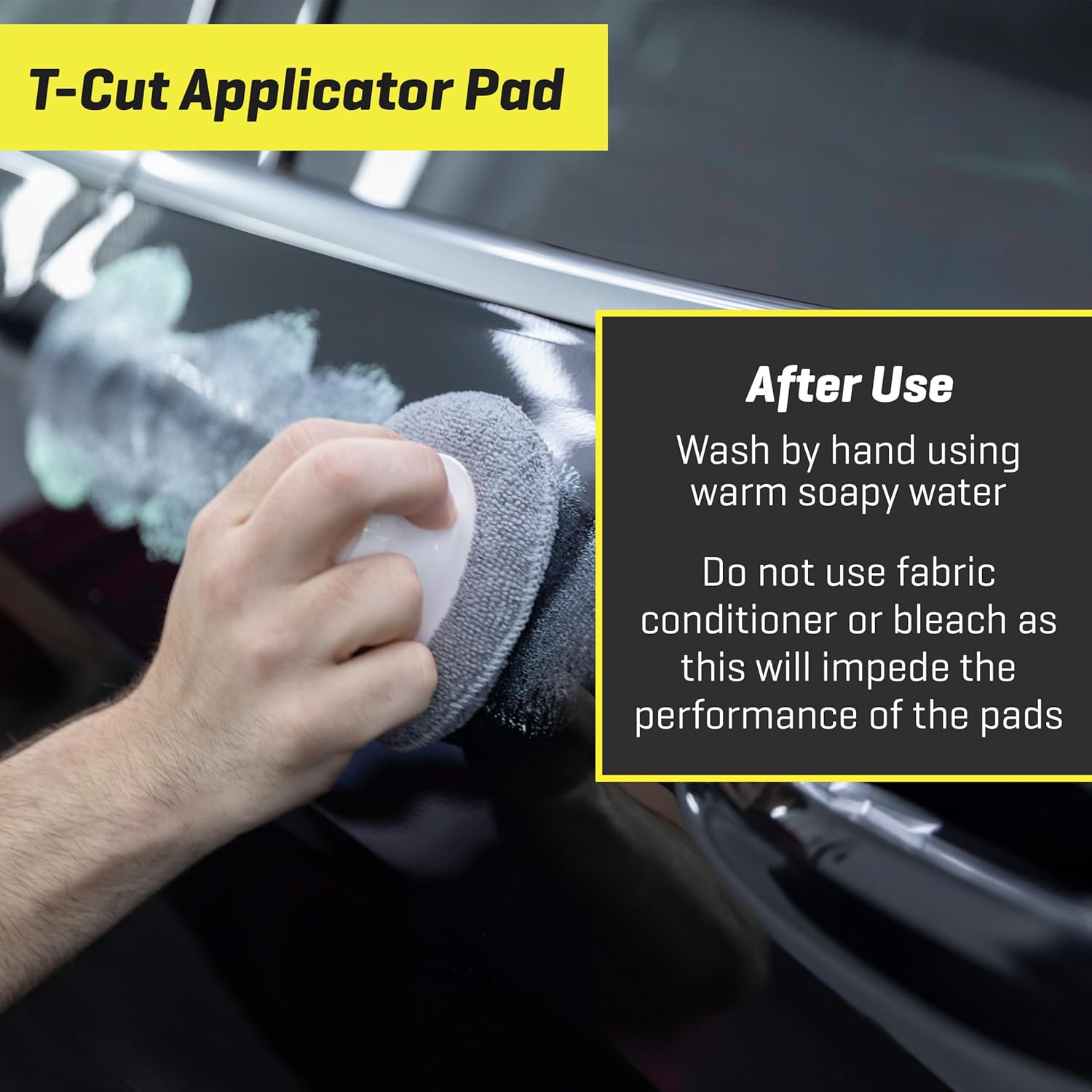 Thumbnail 4 de T-Cut Wax Applicator Set with Handle – 3-pad polishing, waxing and gloss finish tool