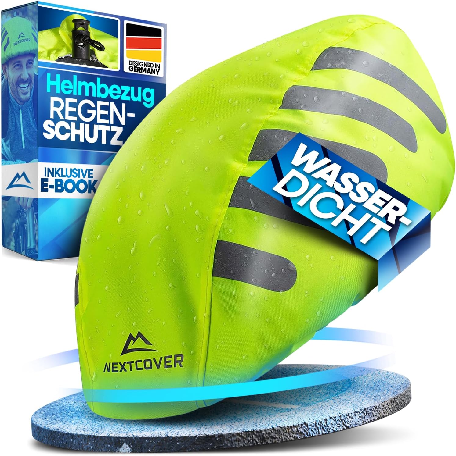 Nextcover Universal Fahrradhelm Regenschutz 150D