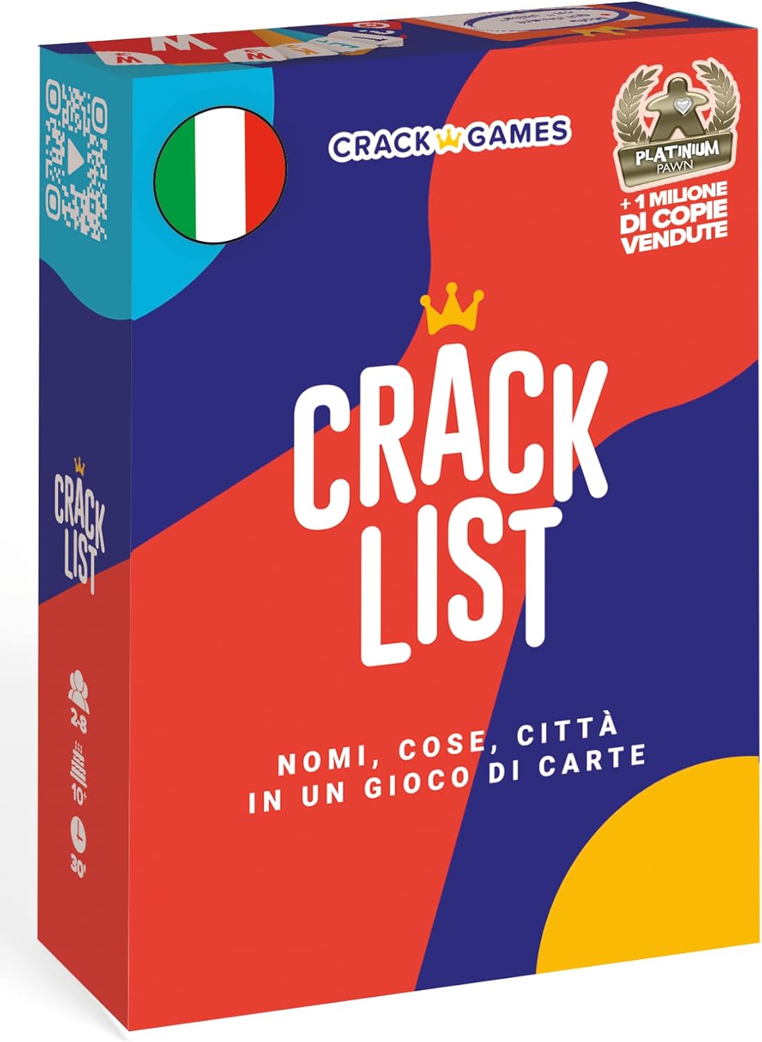 Detalle de CRACK LIST Gioco di carte per 2-8 giocatori, 30 min 🎲