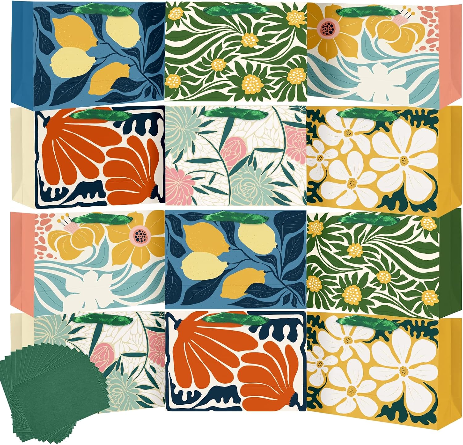 Detalle de Qiqee paper gift bags, 6.3 x 4.7 x 2.4 inches