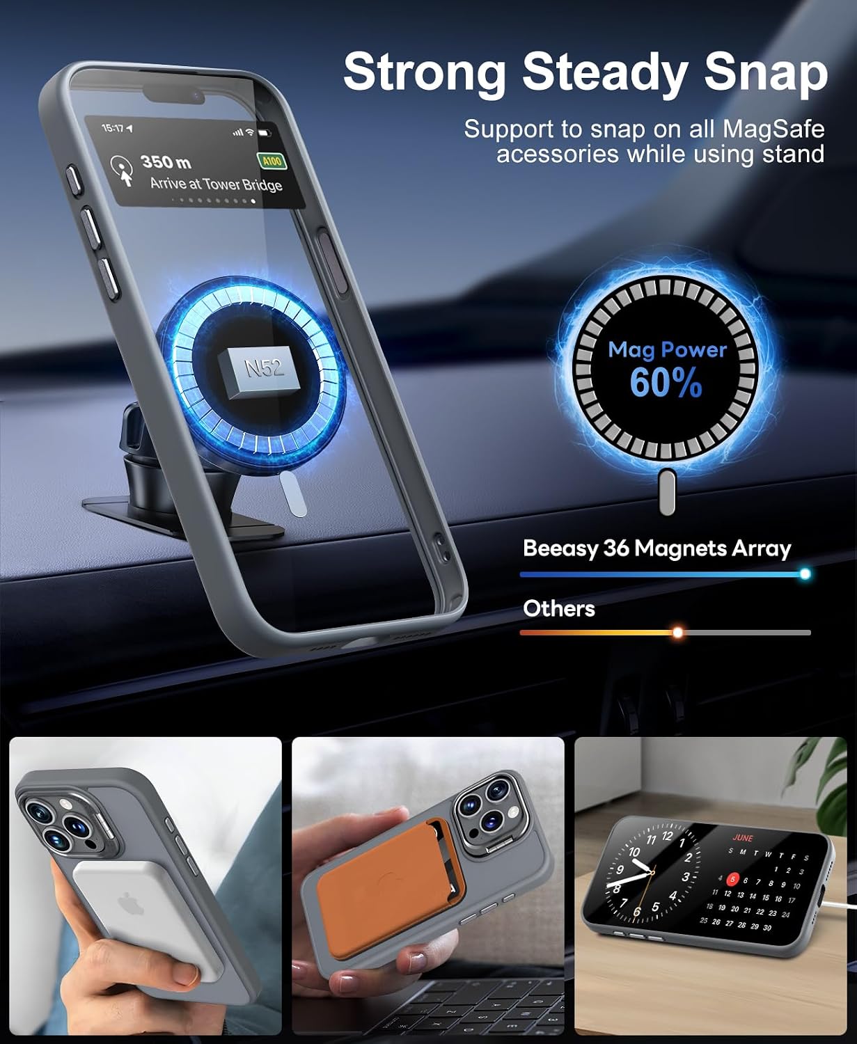 Thumbnail 2 de Beeasy iPhone 15 Pro Hülle MagSafe