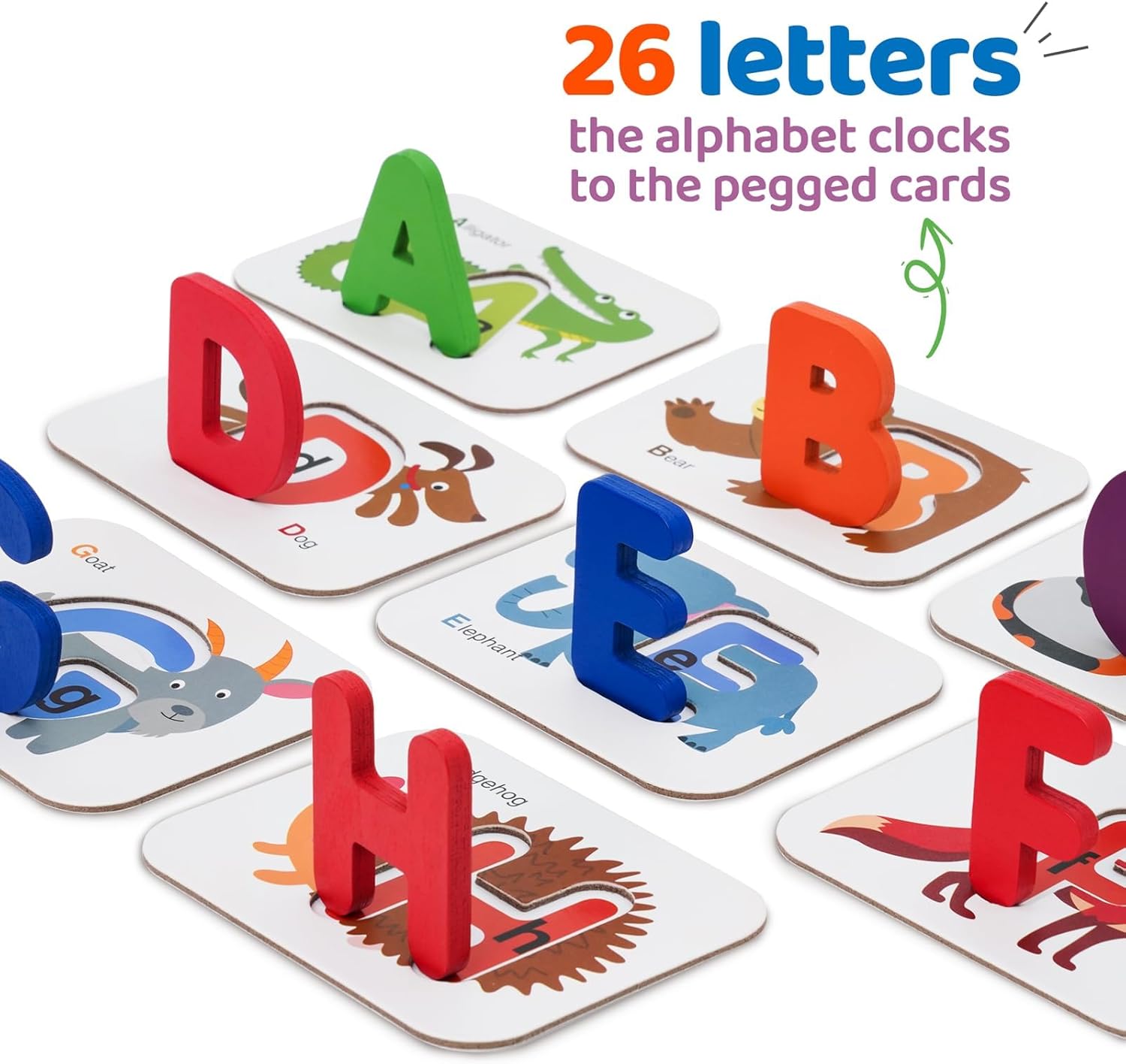 Detalle de LiKee Alphabet Flash Cards 36 🧩