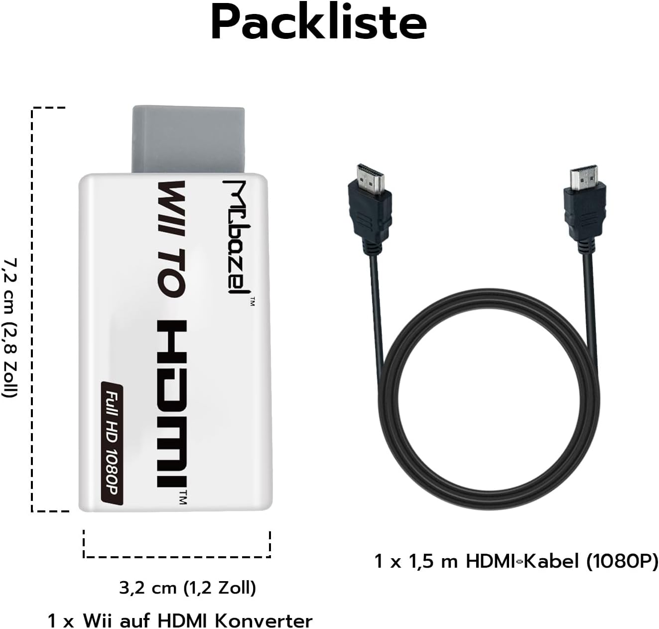 Thumbnail 6 de Mcbazel Wii HDMI Adapter 1,5 m
