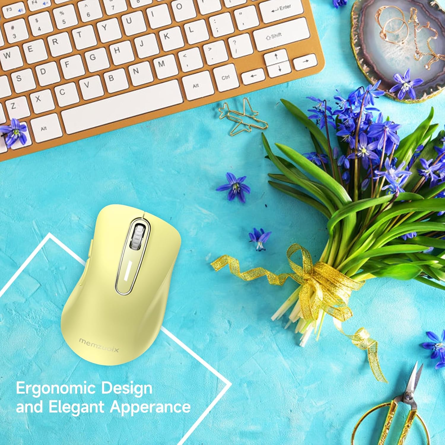 Thumbnail 6 de memzuoix 2.4G Wireless Mouse 1400 DPI for Laptop