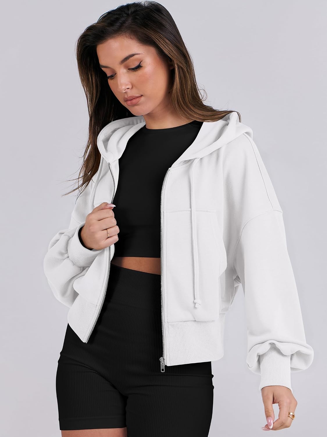 Thumbnail 6 de ANRABESS Cropped Hoodie 2026
