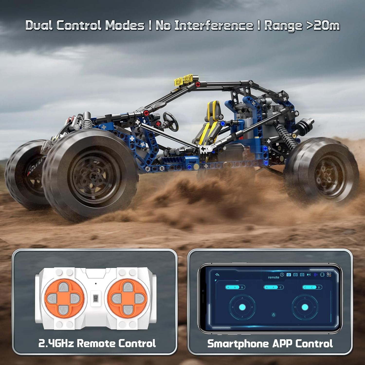 Thumbnail 4 de Mould King 18018 Technik Offroad-RC-Car-Bausatz