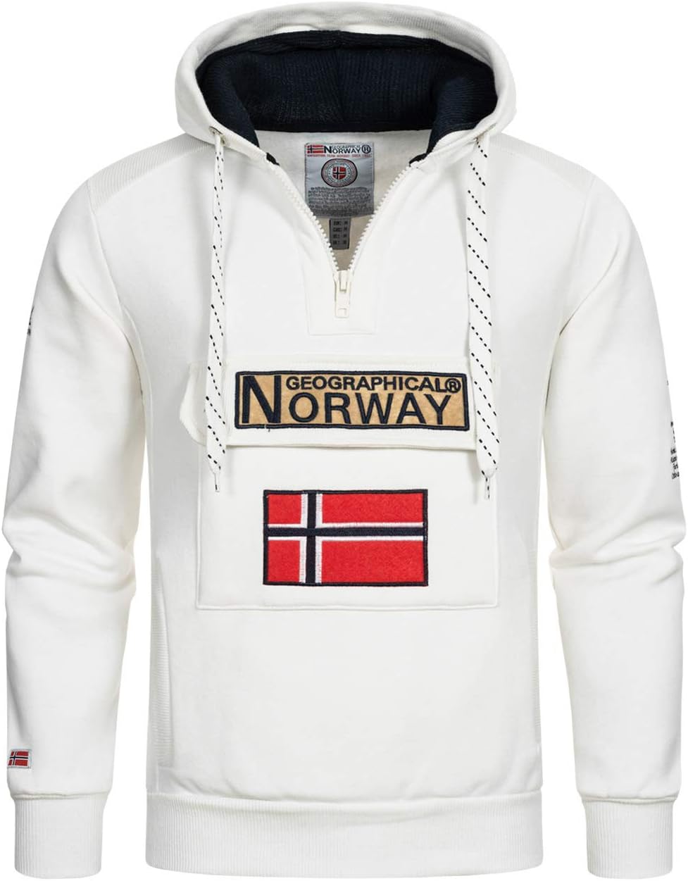 Detalle de Geographical Norway GYMCLASS Felpa con cappuccio uomo