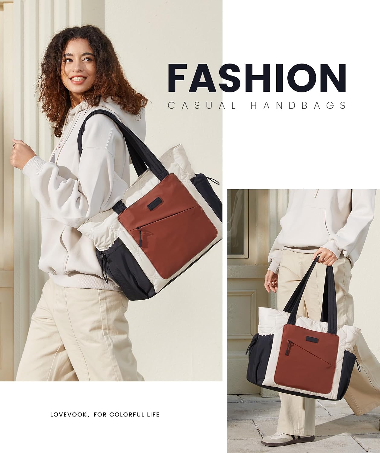 Thumbnail 1 de LOVEVOOK Tote Bag 1.2 lb puffer carry