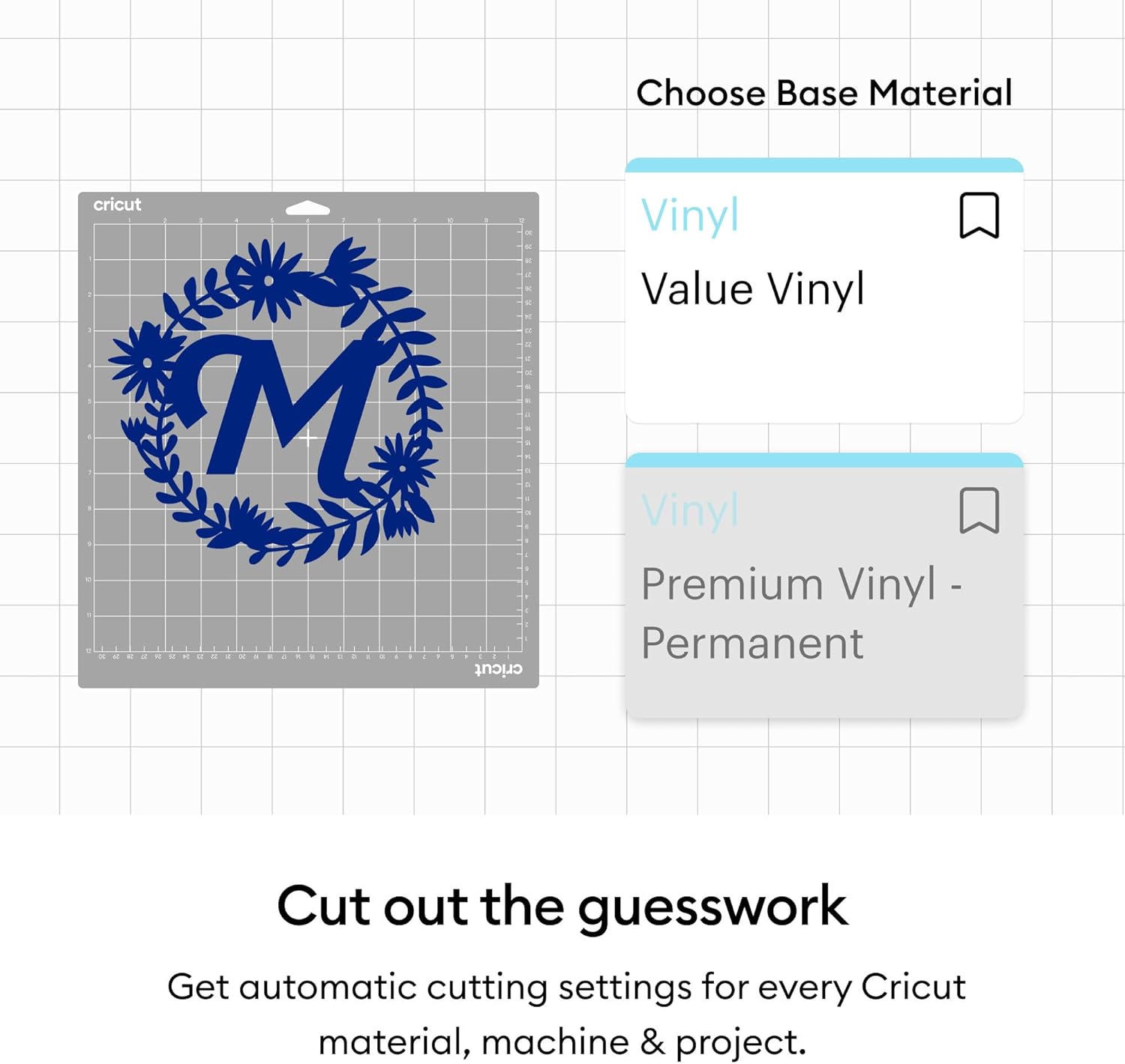 Thumbnail 3 de Cricut Vinyle Adhésif Permanent 25 feuilles ⌚