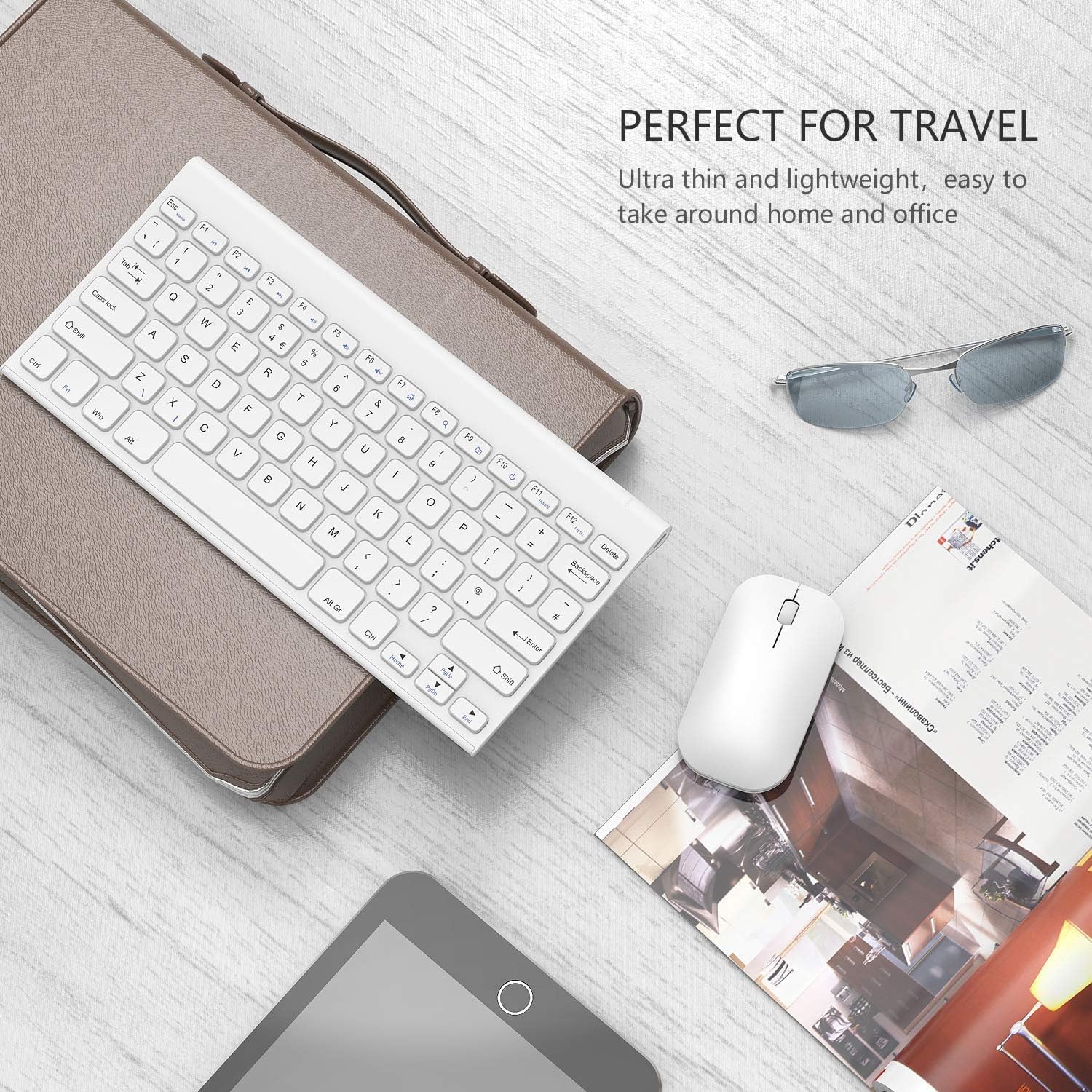 Detalle 2 de Seenda WGJP-031 wireless keyboard, compact combo