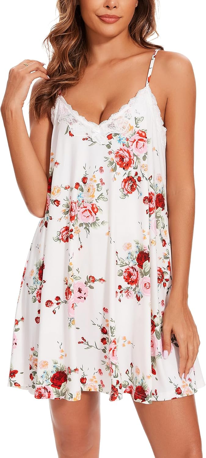 Detalle de Kabento Women's Nightgown with V-Neck