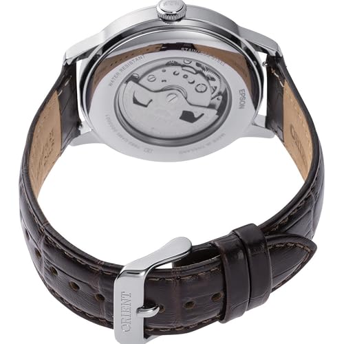 Detalle de Orient Classic Bambino Sun & Moon AK08: Orologio uomo automatico a carica manuale, stile Day & Night
