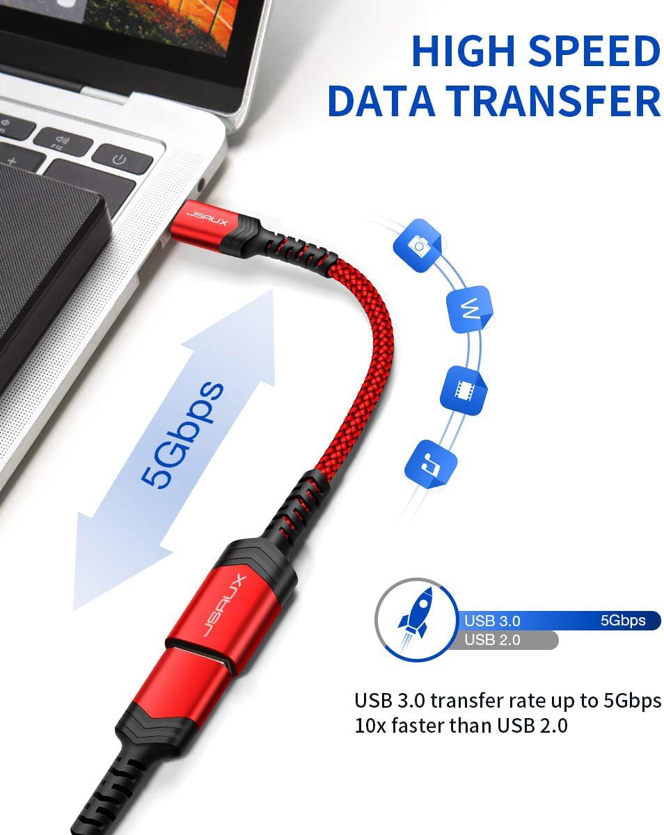 Detalle de JSAUX Adaptateur USB C vers USB 3.0