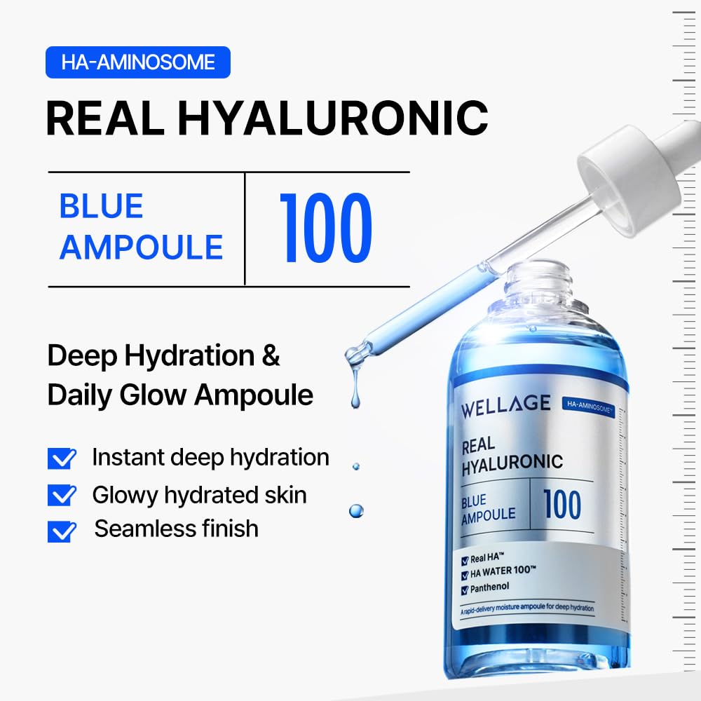 Detalle de WELLAGE Real Hyaluronic Blue Ampoule 100 (2nd Gen) Review