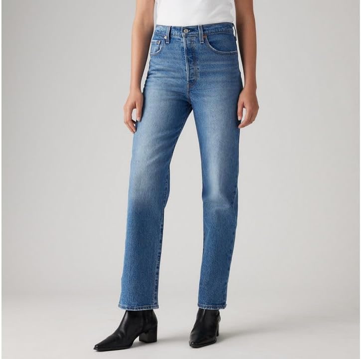 Detalle 2 de Levi's Ribcage Straight Ankle Vaqueros Mujer