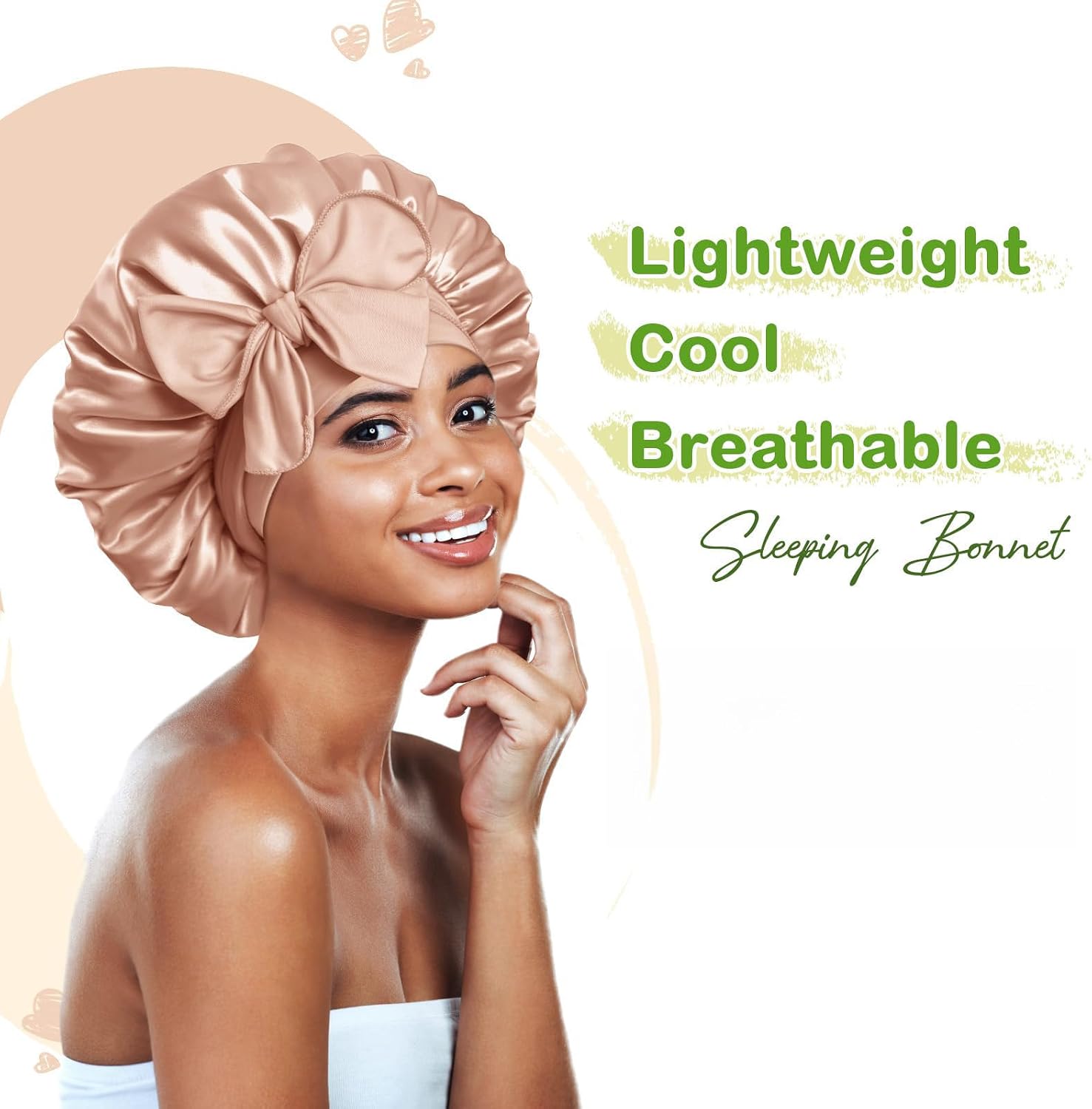 Thumbnail 1 de BONNET QUEEN Seidenhaube zum Schlafen – Satin Schlafhaube für Damen & Herren mit breitem Elastikband