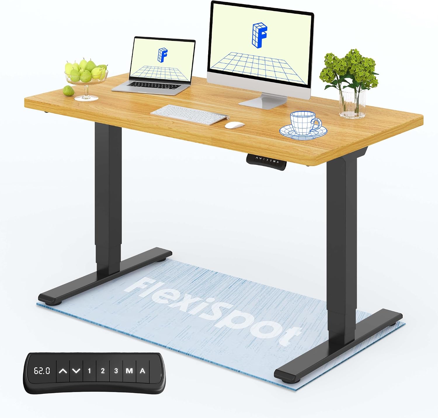 Detalle de FLEXISPOT E5 Pro+ Scrivania Elettrica 120x60 cm