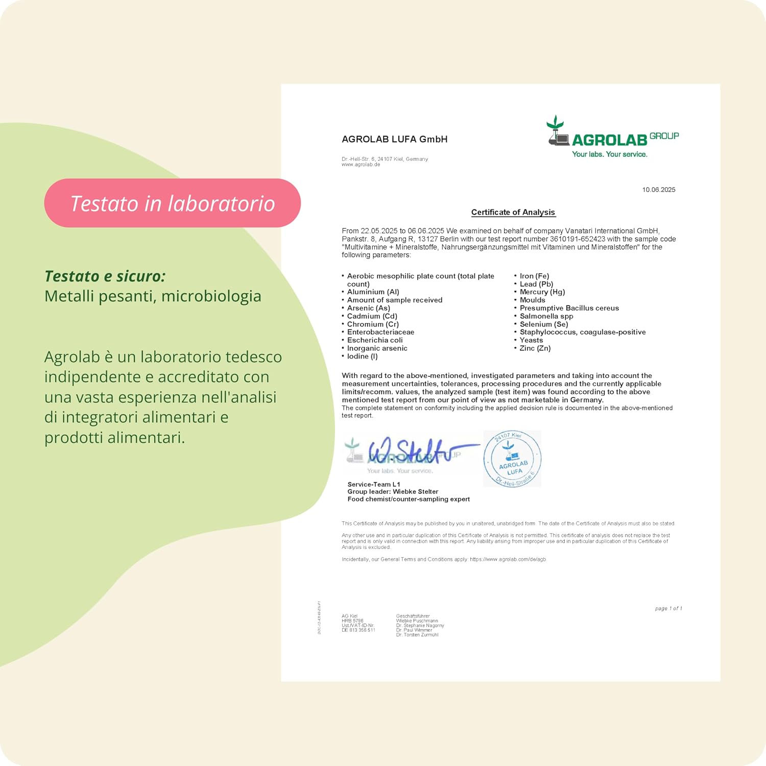 Detalle de MULTIVITAMINICO Multiminerale Vegavero® – Senza additivi, vegan e di qualità tedesca