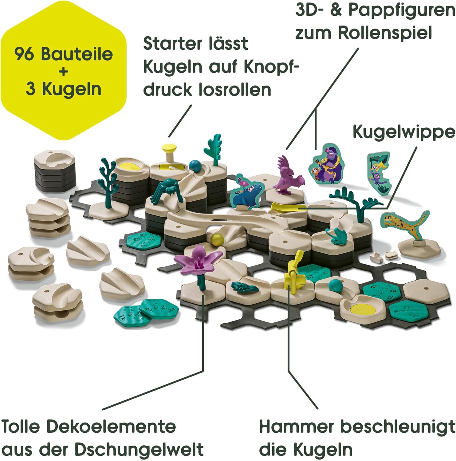 Detalle 1 de Ravensburger GraviTrax Junior Murmelbahn 3 Jahre 🎲