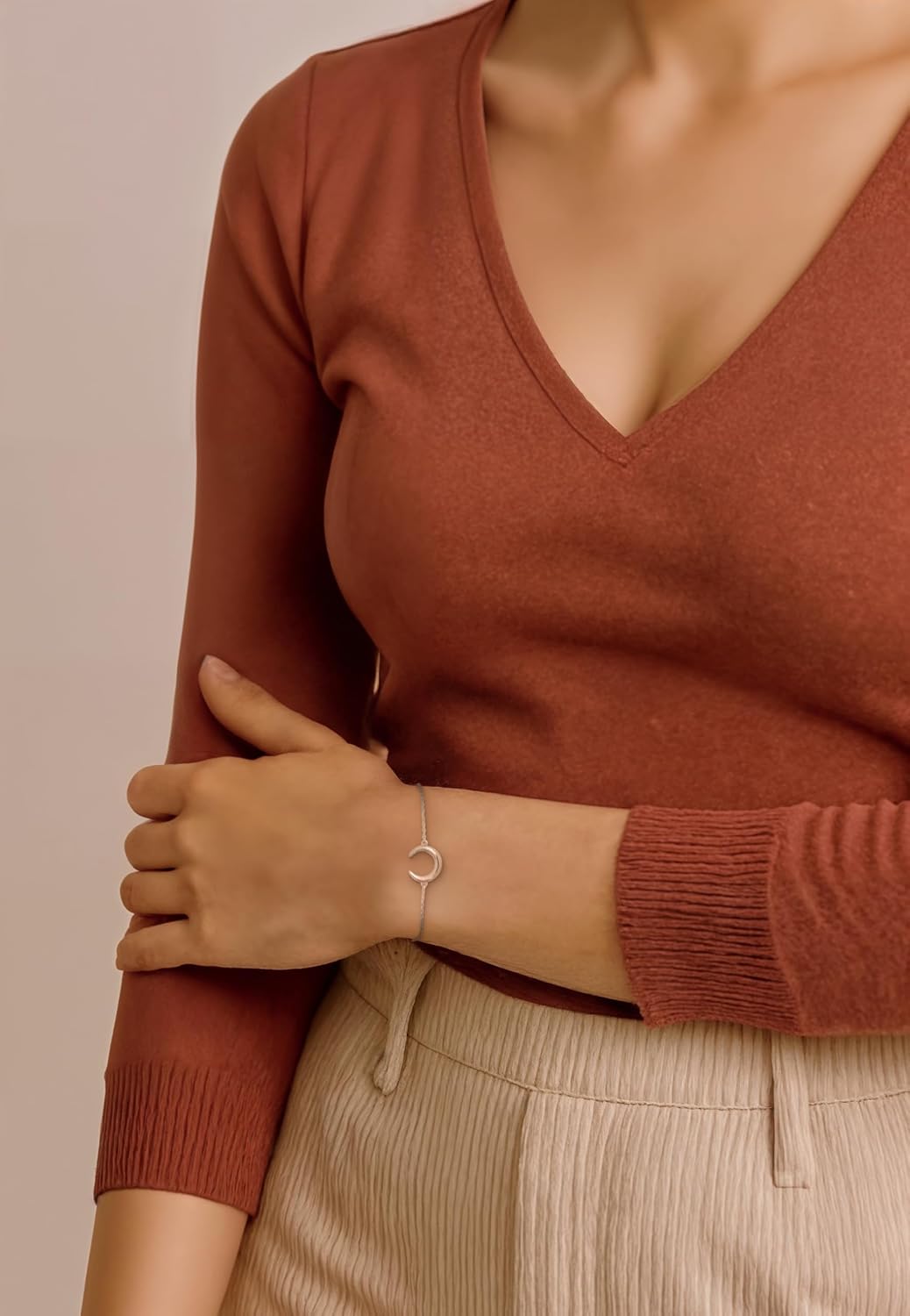 Detalle 2 de Sofia Milani Damenarmband 925 Silber mit Mondanhänger – 30220