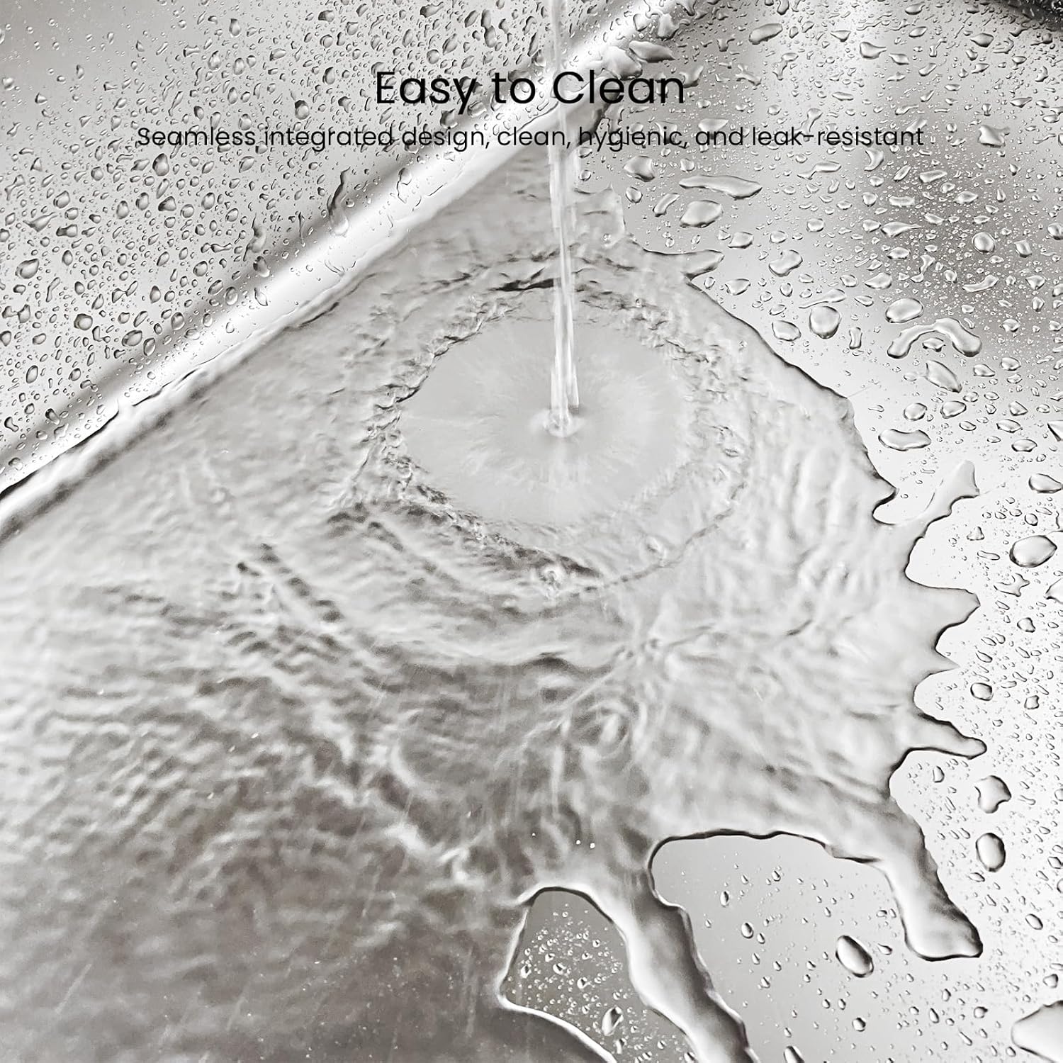 Thumbnail 6 de PTLOM stainless steel cat litter tray with low entry for senior cats – 60x40x15cm metal litter box