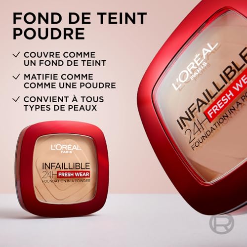 Thumbnail 3 de L'Oréal Paris Infaillible 24H Fresh Wear Fond de Teint Poudre Beige Doré 9 g — avis et fiche d’achat