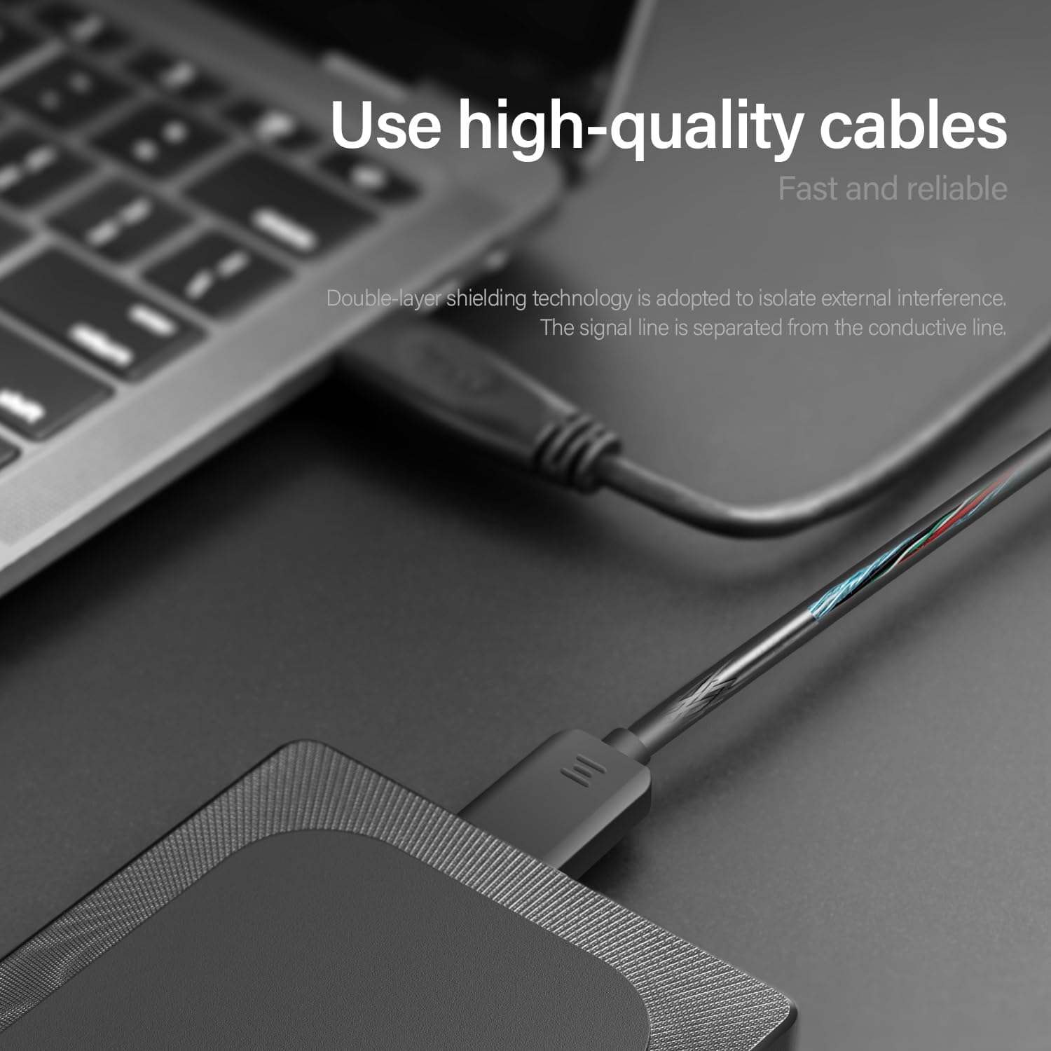 Thumbnail 6 de Aiolo Innovation 500GB Ultra Slim Portable External Hard Drive (USB 3.0)