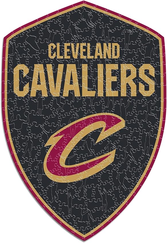 Detalle de Iconic Puzzles NBA Puzzle de Madera Cleveland Cavaliers L 500 pz