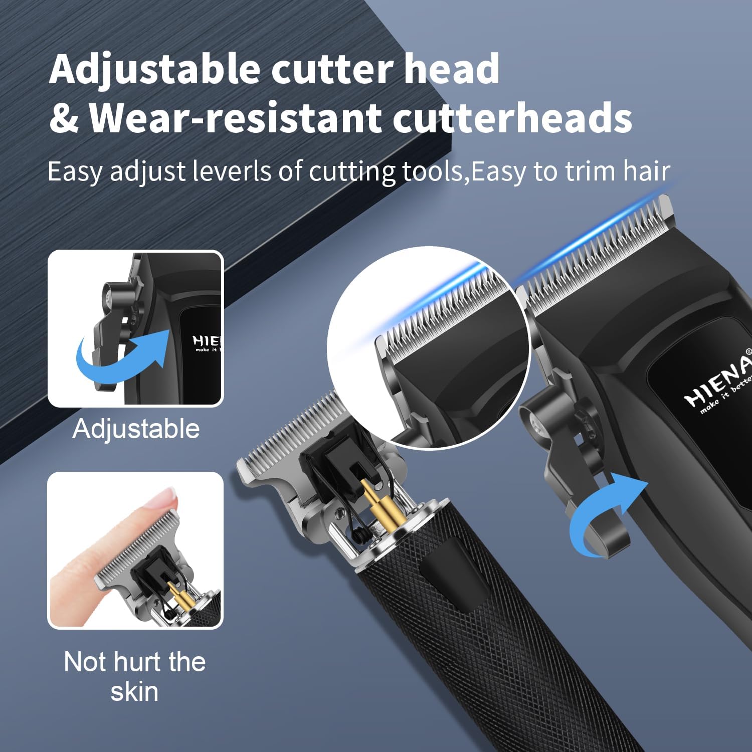 Thumbnail 6 de HIENA PRO Professional Hair Clippers, Type-C rechargeable ✂
