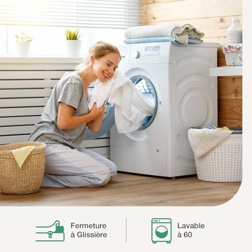 Thumbnail 8 de Novilla Surmatelas 140x190x7,5 cm – Mousse mémoire gel et housse lavable