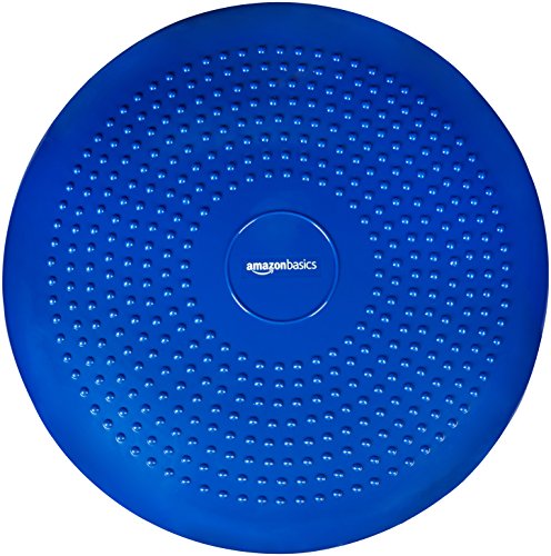 Detalle 2 de Amazon Basics Cuscino gonfiabile per equilibrio – Blu scuro, Ø 33 cm