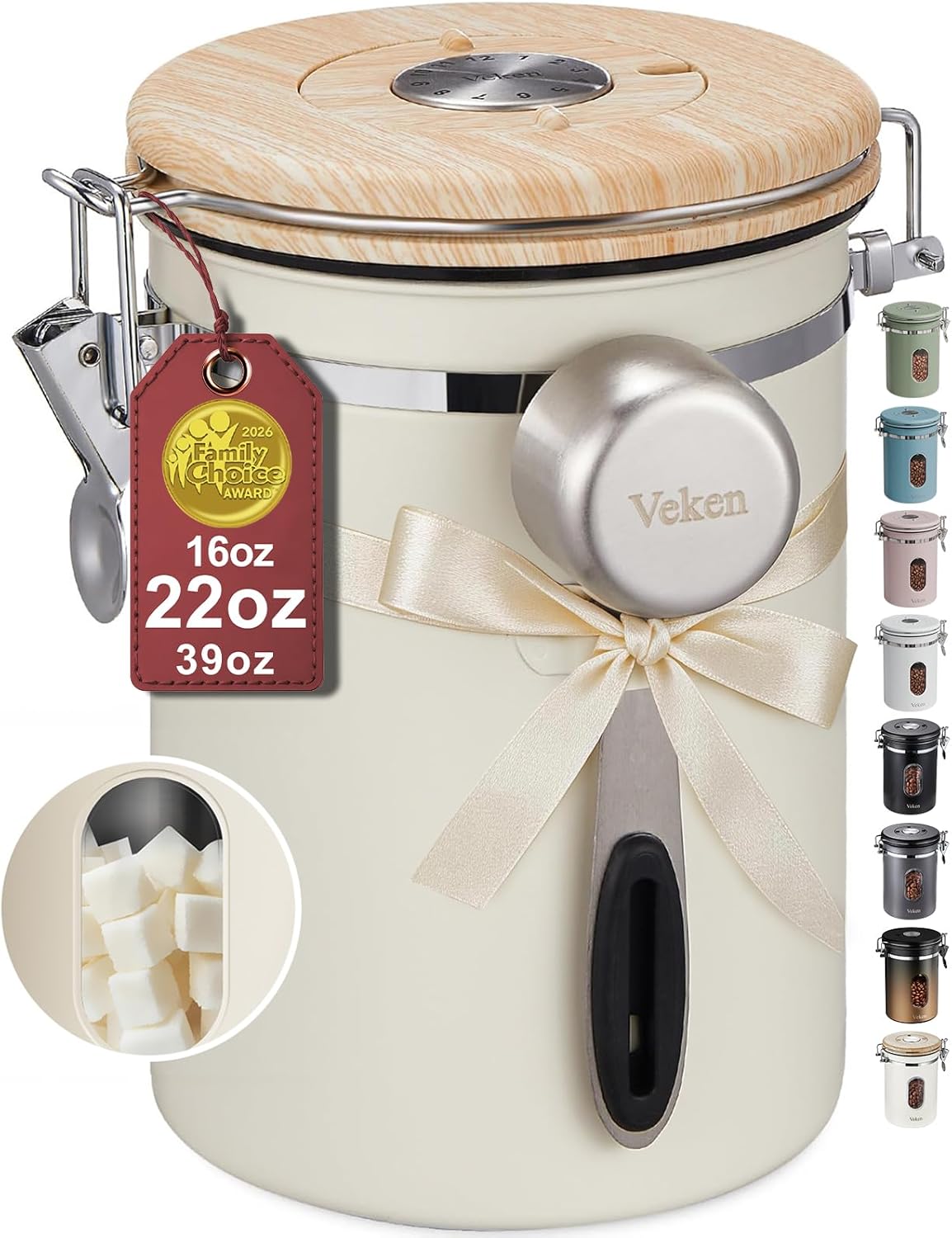 Detalle de Veken Coffee Canister 22oz