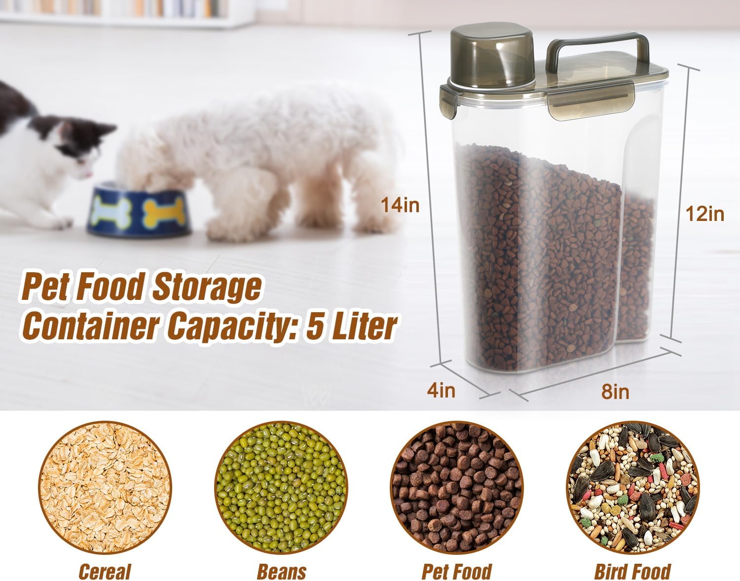 Thumbnail 1 de TBMax 5L dog food storage container