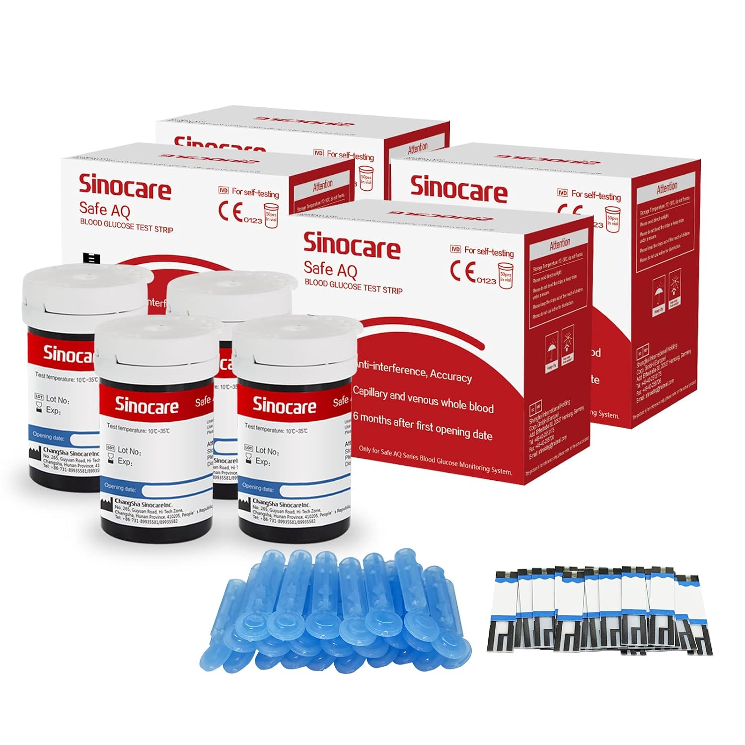 Thumbnail 5 de Sinocare Safe AQ test strips 100