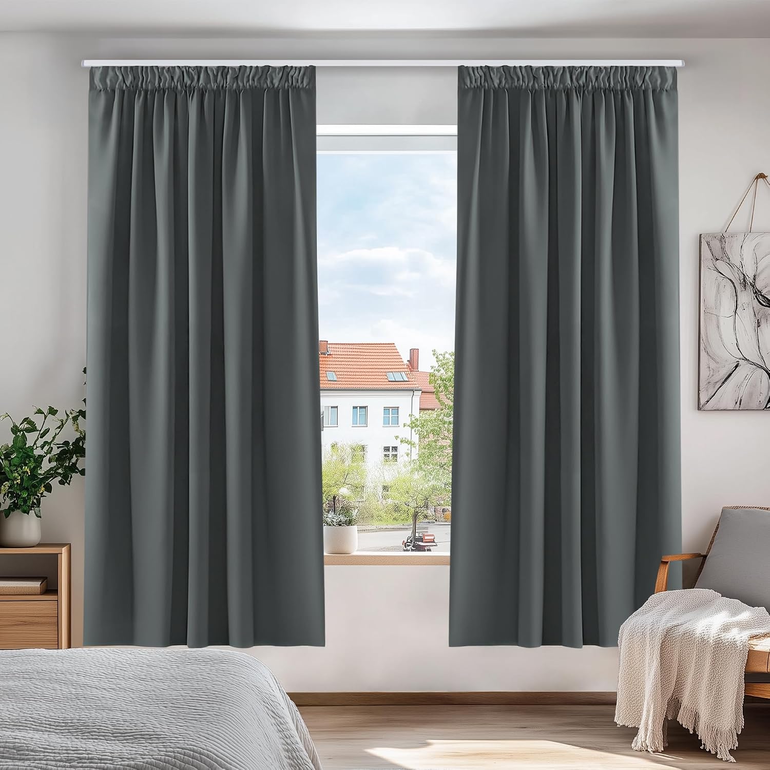 Detalle 2 de Deconovo blackout curtains 66 x 72