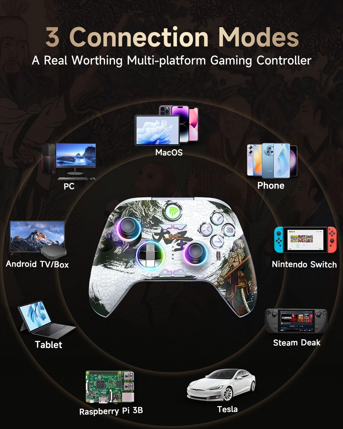 Thumbnail 5 de EasySMX X15 wireless PC controller with RGB