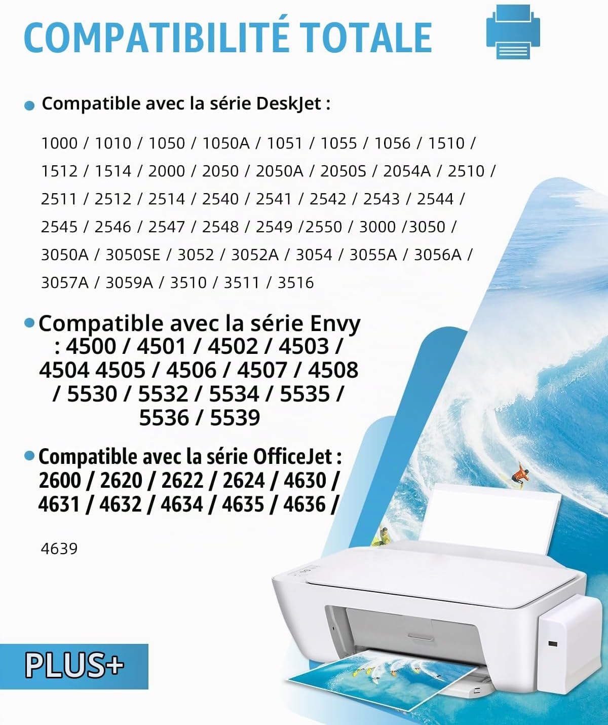 Thumbnail 1 de INKYEAH 301 XL zwarte inktcartridges, 2-pack voor HP DeskJet, ENVY en OfficeJet