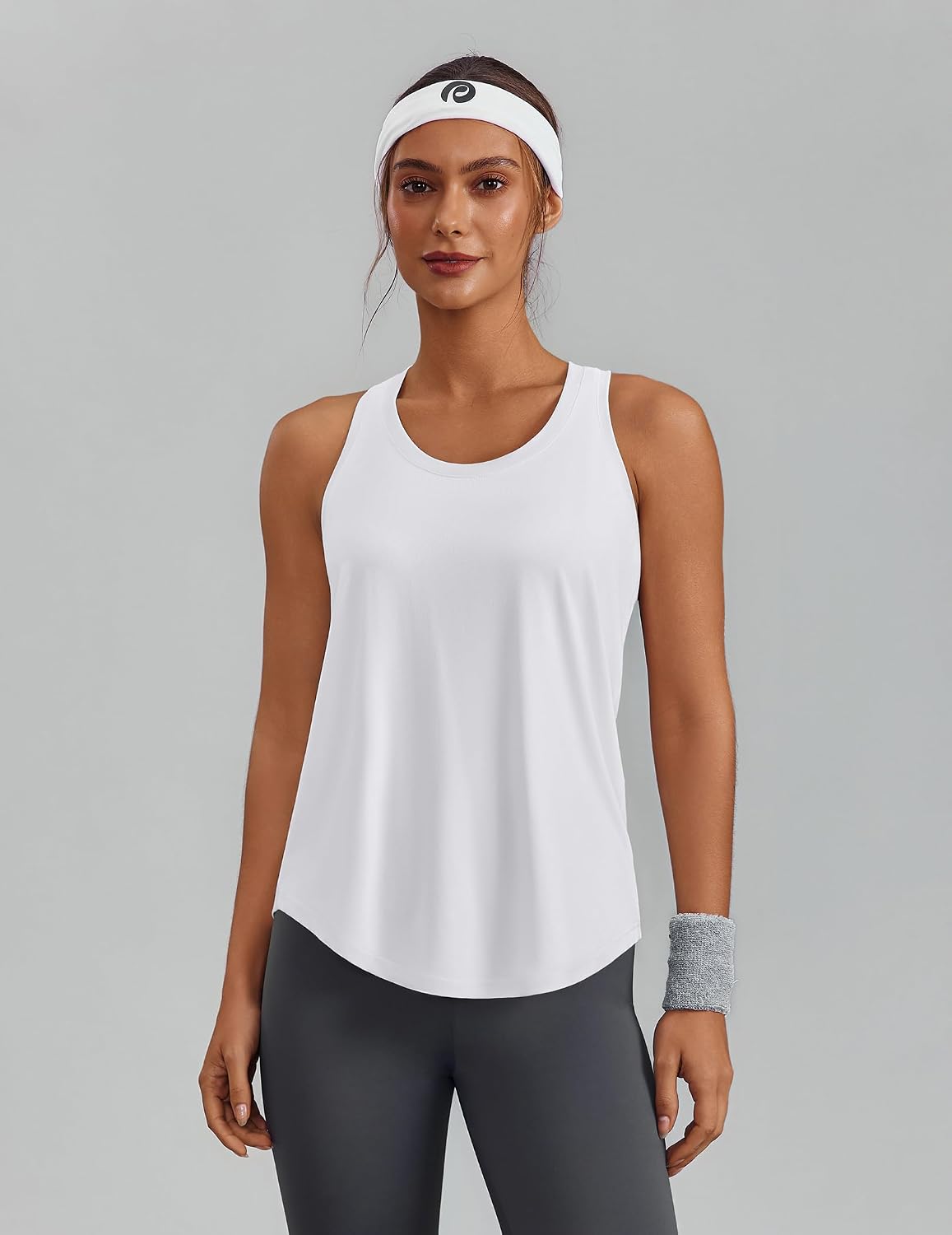 Thumbnail 1 de PINSPARK Soft Workout Tank Tops for Women with UPF 50+ U-Neck and Racerback