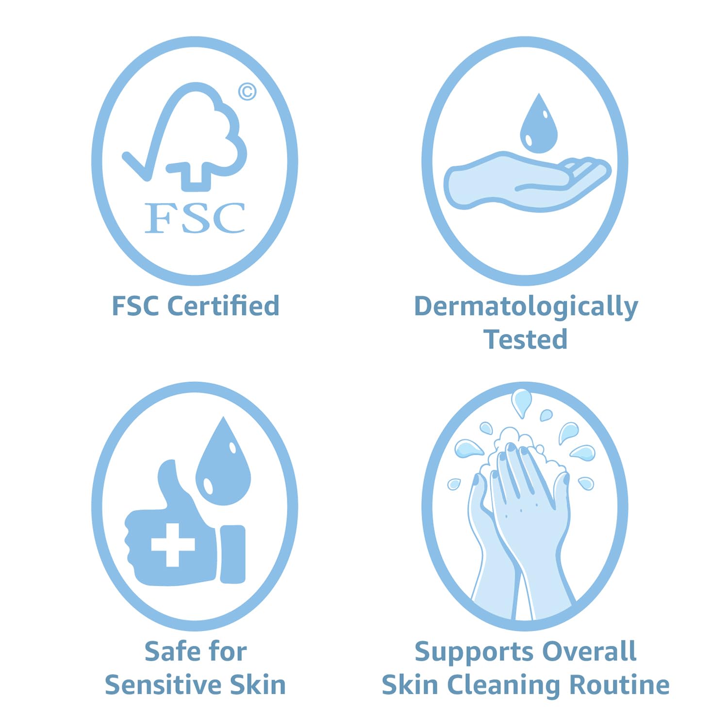 Thumbnail 2 de Amazon Essentials XL Dry Face Towels: Ultra-Soft, Disposable & Dermatologist-Tested