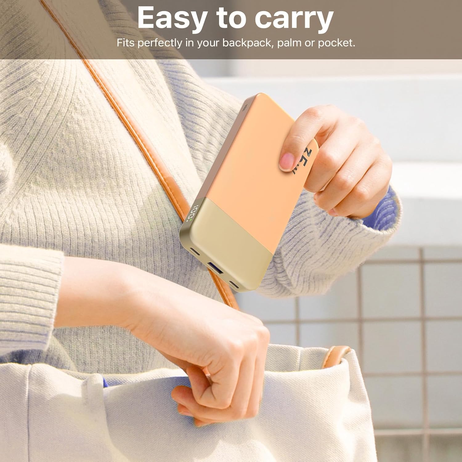 Thumbnail 5 de NOBIS 10,000mAh portable power bank with 35W fast charging (Orange, PD 3.0 & QC 4.0)