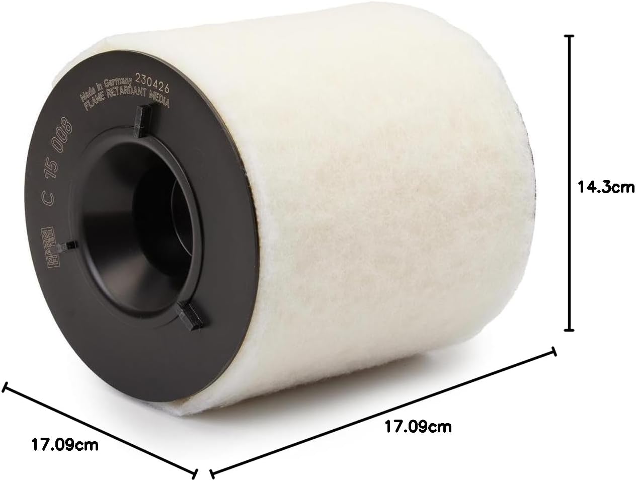 Thumbnail 4 de MANN-FILTER C 15 008 Luftfilter 170 mm 🚗