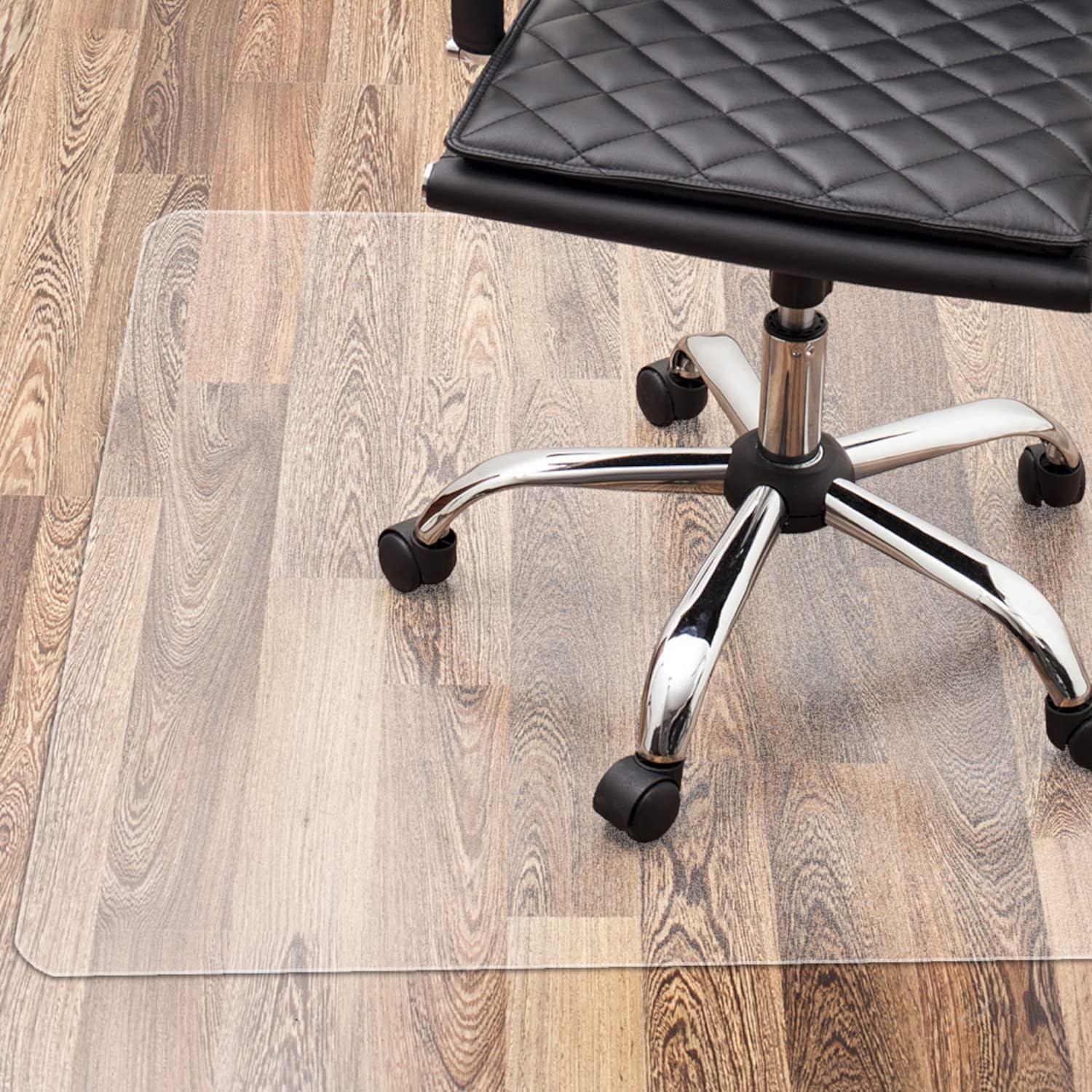 Detalle de Floordirekt PRO Bürostuhlunterlage 114 x 200 cm – transparente Bodenschutzmatte für Hartböden