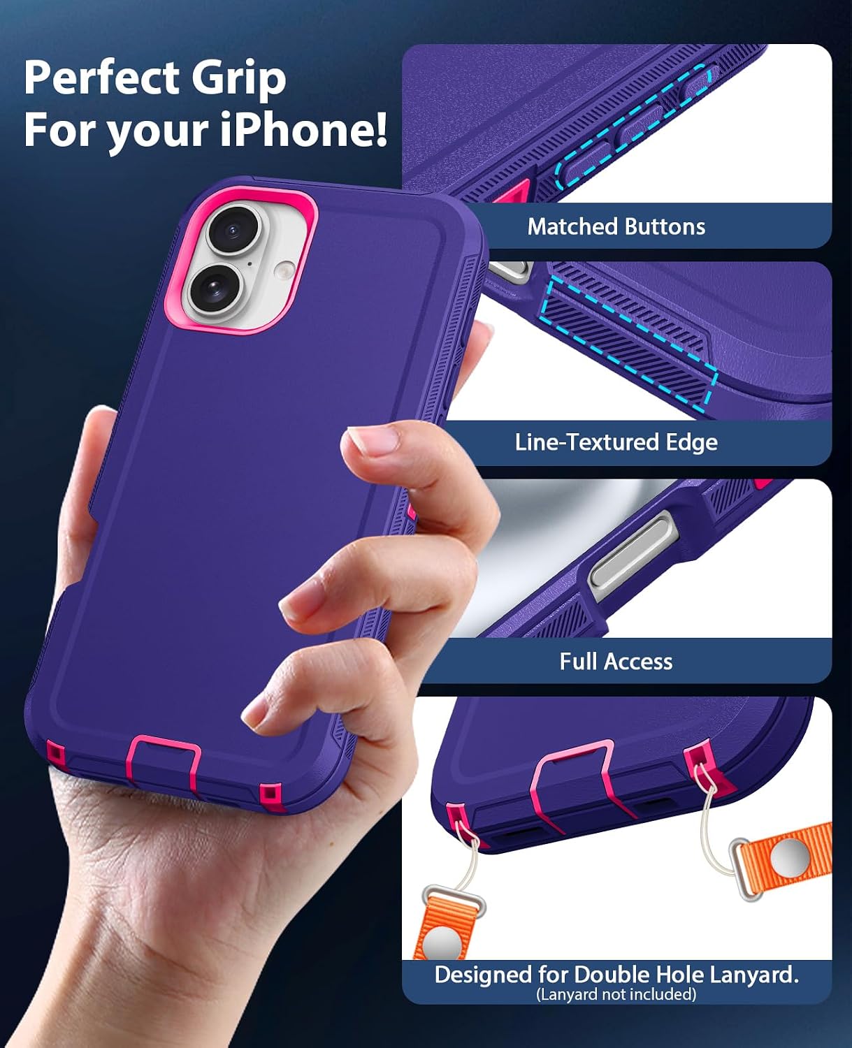 Detalle 2 de Jelanry Phone Case for iPhone 16 Plus