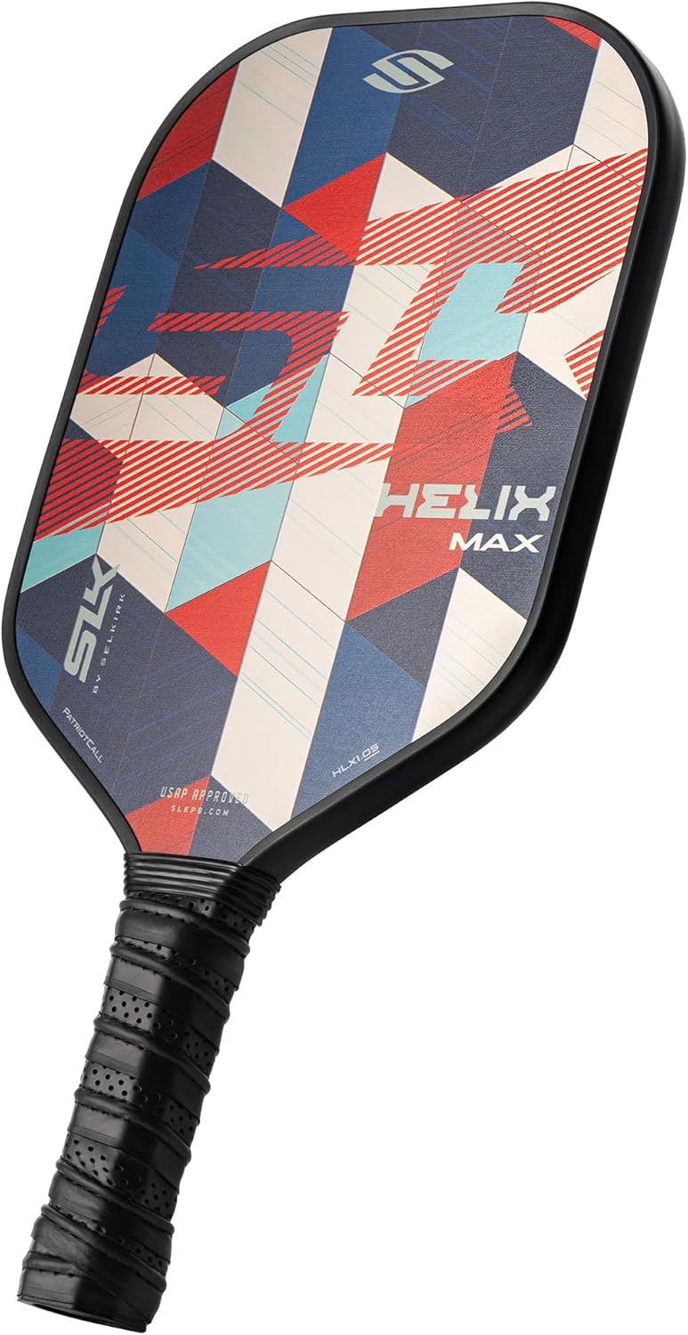 Selkirk Sport SLK Helix Pro Pickleball Paddle (Thermoformed Carbon Fiber Core, Carbon + Fiberglass Hybrid Face)