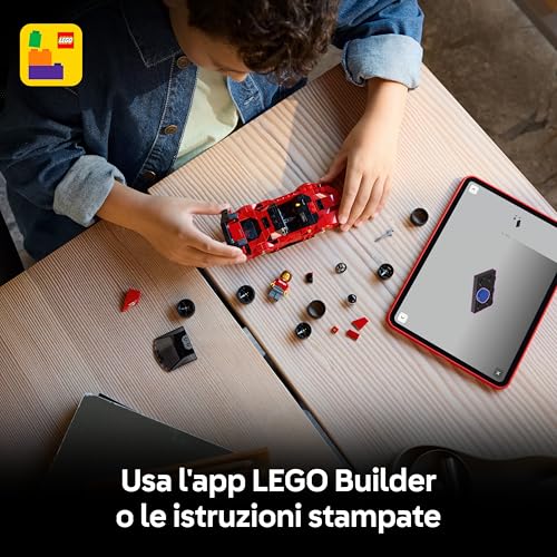 Detalle de LEGO Speed Champions Ferrari SF90 XX Auto Sportiva Stradale 77254 – Miniatura da collezionare con minifigure