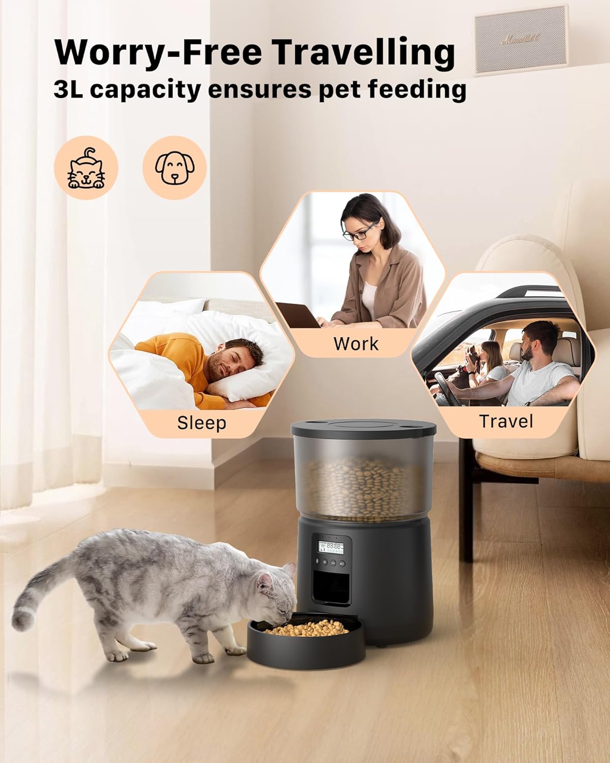 Thumbnail 4 de Automatic Cat Feeder 3L programmable bowl 🍽