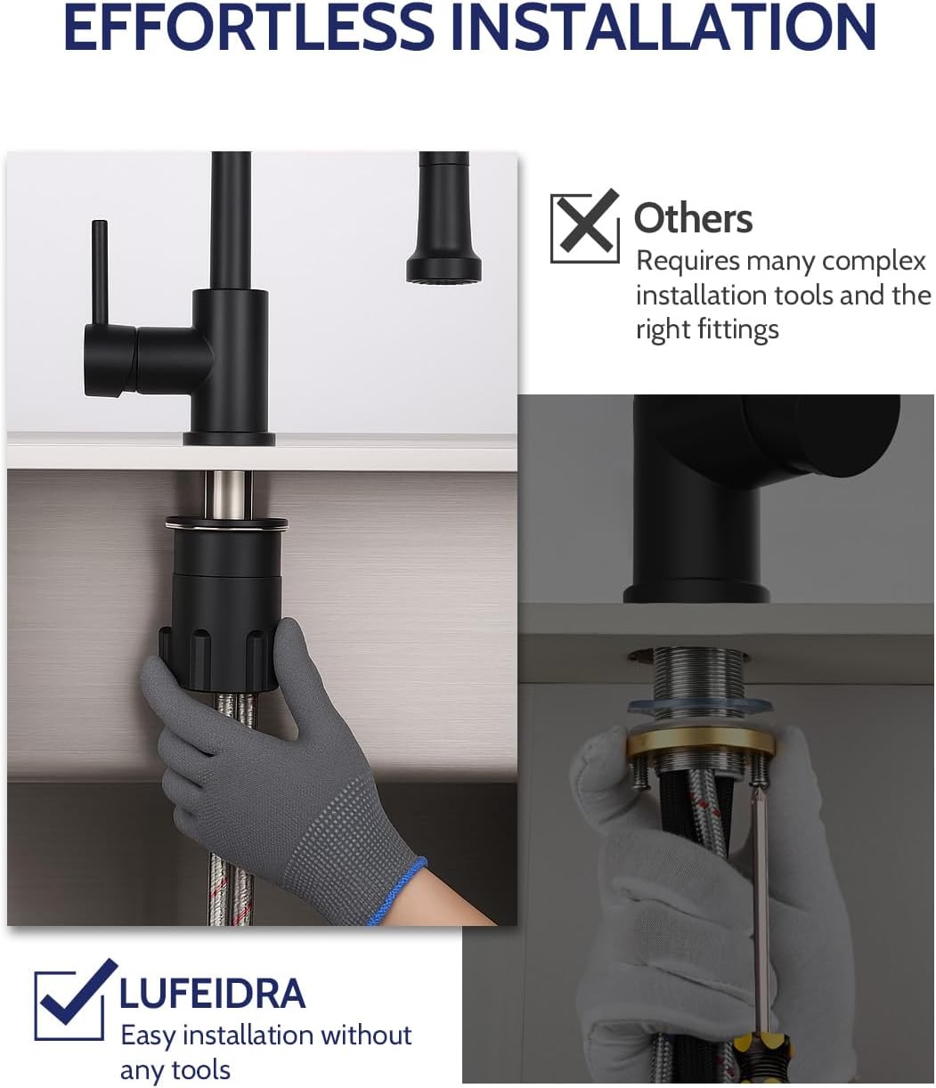 Thumbnail 6 de LUFEIDRA Kitchen Faucet, SUS304 Stainless Steel