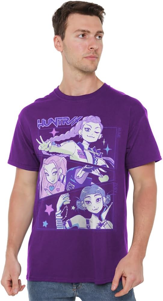 Thumbnail 6 de Kpop Demon Hunters Unisex T-Shirt – Black, Premium Ringspun Cotton